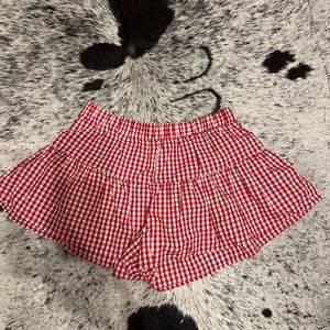 Red Gingham Women's Shorts